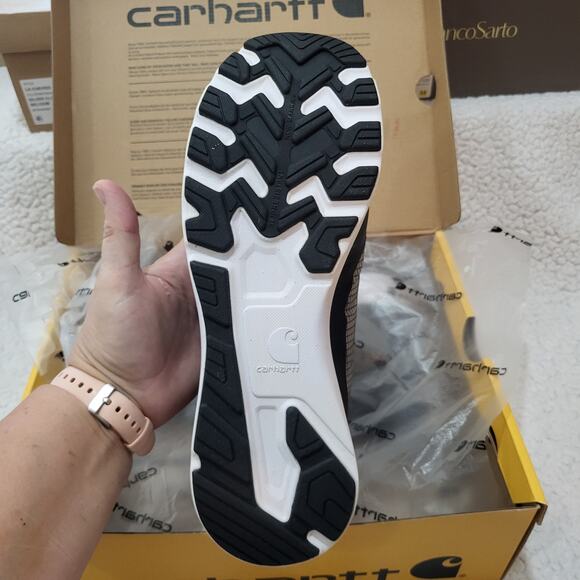 NEW Carhartt Footwear Haslett ESD Nano Toe Work Black Sneaker SIZE 8 .5 M - Picture 6 of 8